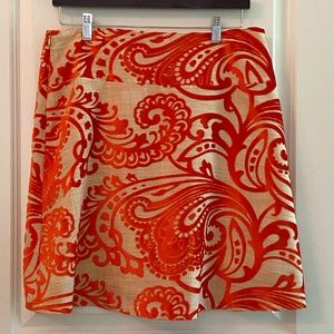 Orange and Tan Sevier Skirt
